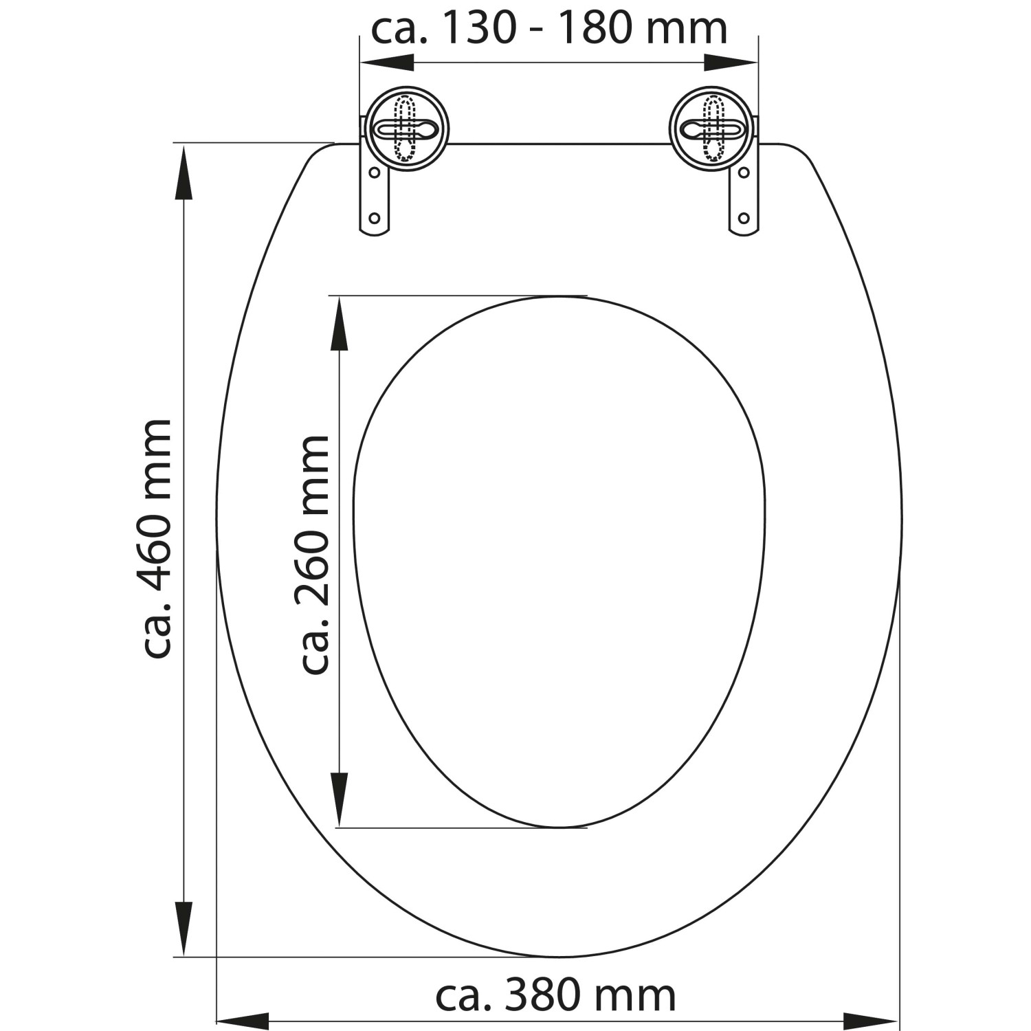 Eisl WC-Sitz Kunststoff Weiß