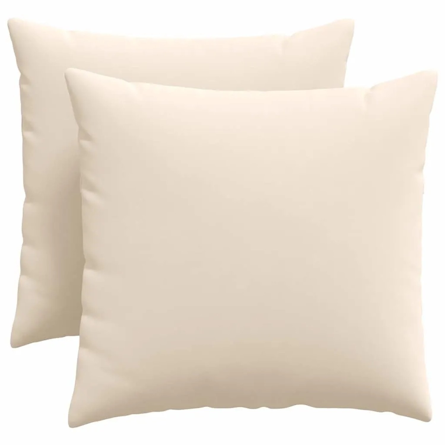 vidaXL Sofakissen 2 Stück Beige 50 x 50 cm Stoff 42013988