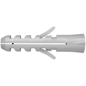 fischer Spreizdübel S 16, grauer Dübel aus Nylon für Beton und Mauerwerk.