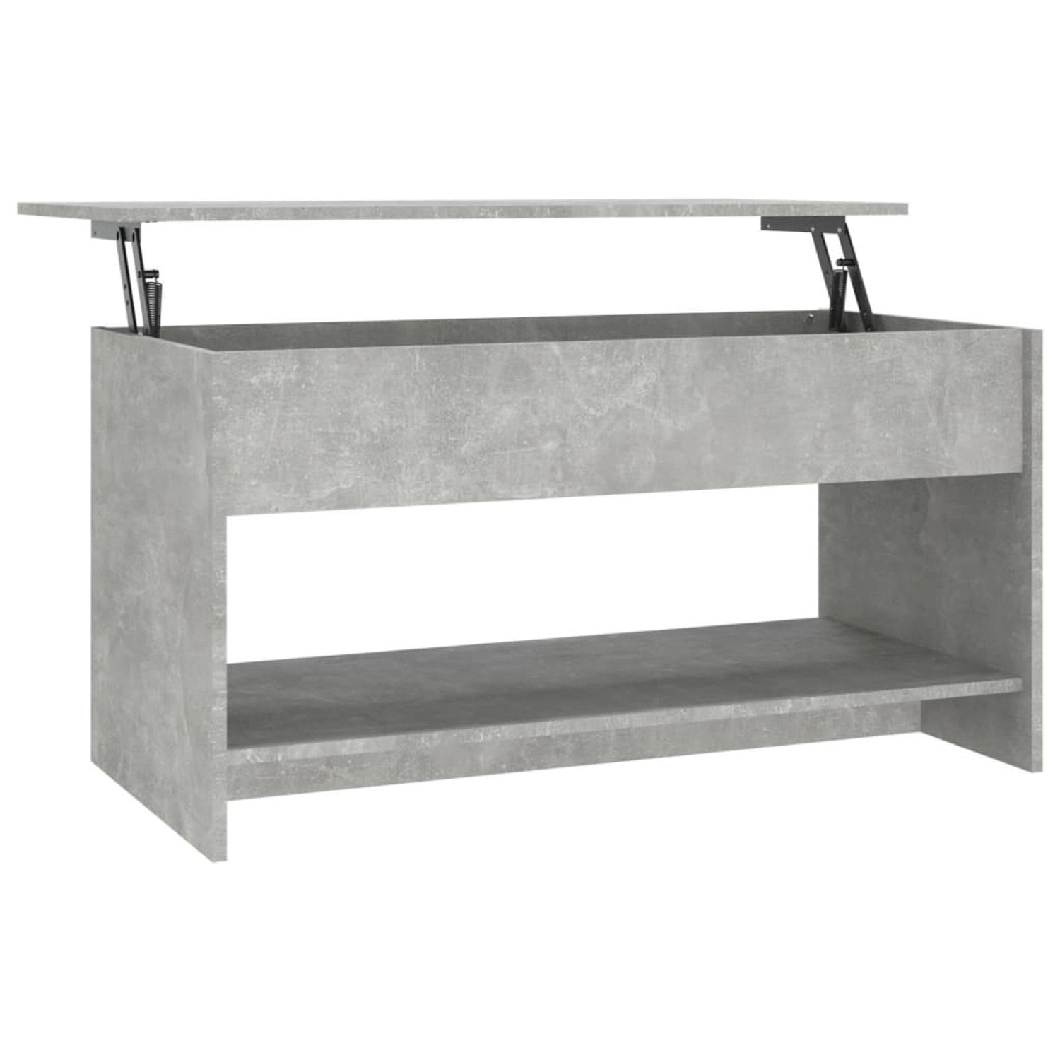 vidaXL Couchtisch Betongrau 102x50x52,5 cm Holzwerkstoff 809651 günstig online kaufen