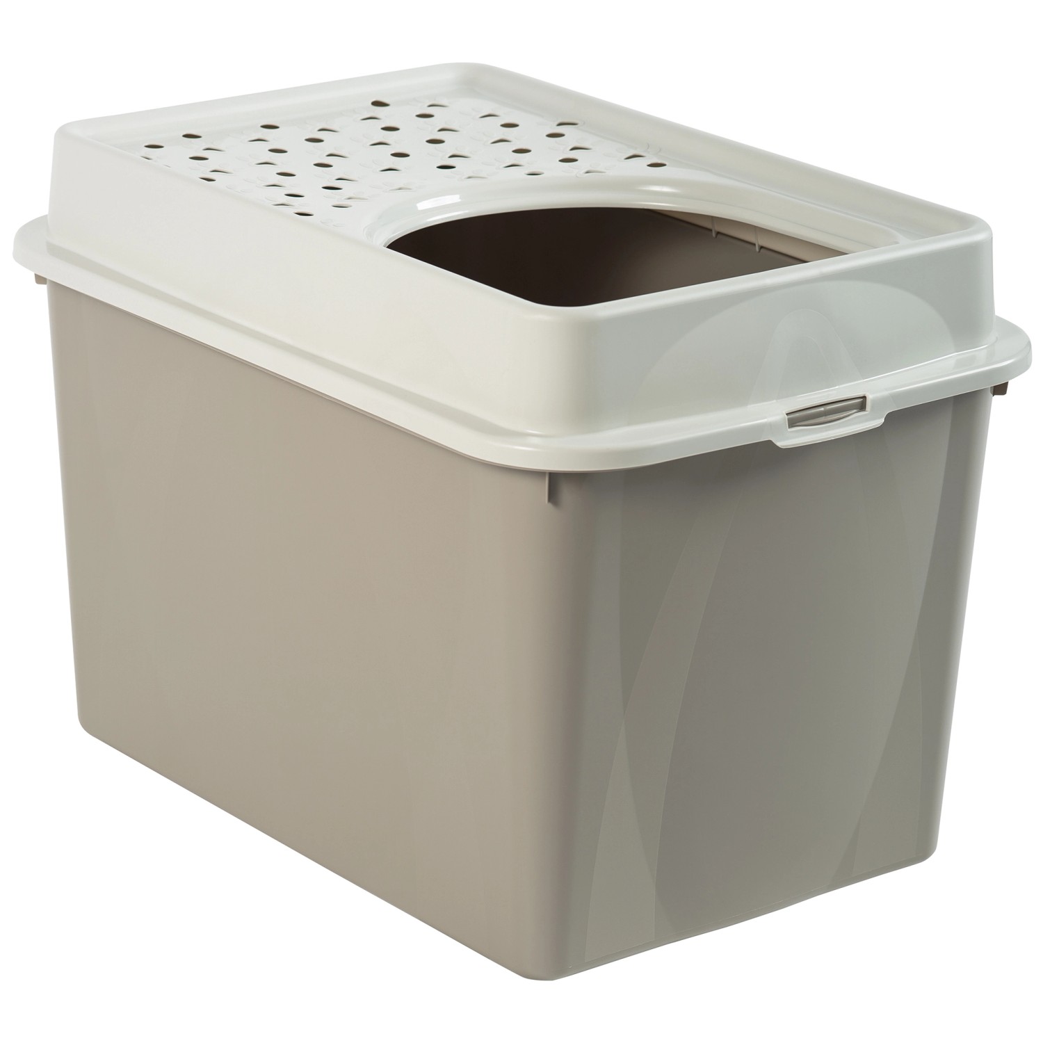 Thumbnail - Rotho Katzentoilette Eco Berty Oben Offen Cappuccino