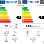 Energieeffizienzlabel für Backofen, Geschirrspüler, Kühlschrank und Dunstabzugshaube der Optifit Arvid Küche.