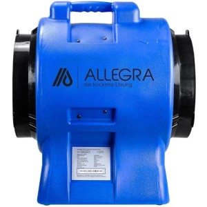Blauer ALLEGRA Axiallüfter AL3700 für Bautrocknung und Luftumwälzung.