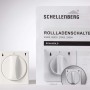 Schellenberg Rollladenschalter Aufputz in Weiß, zur manuellen Steuerung von Rollladenmotoren.