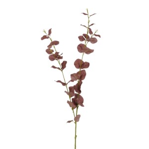 Mica Decorations künstlicher Eucalyptus-Zweig in Bordeaux, 94 cm hoch. Ideal für Vasen & Herbstdekoration.