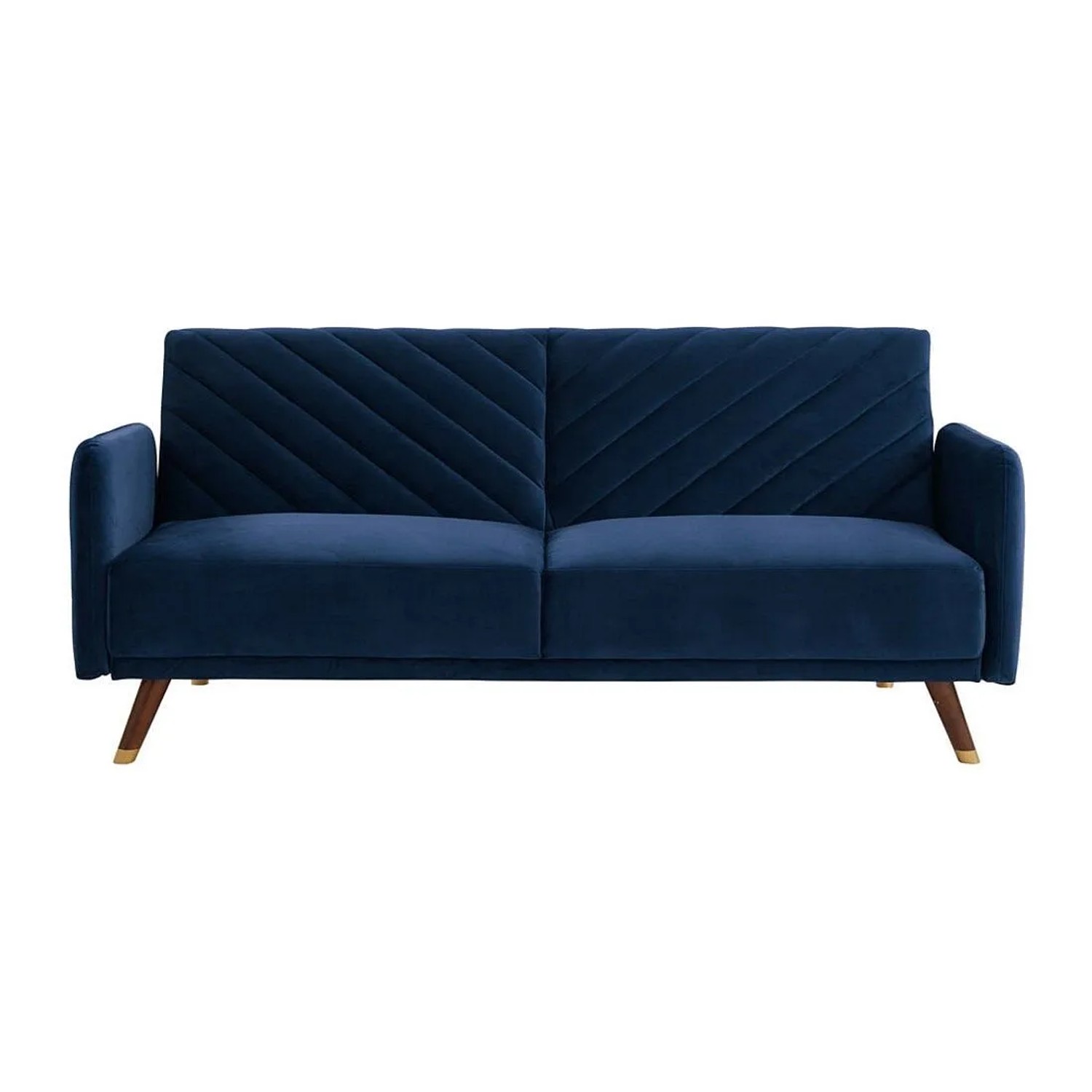 Vente-unique Schlafsofa Joris Marineblau 198 cm