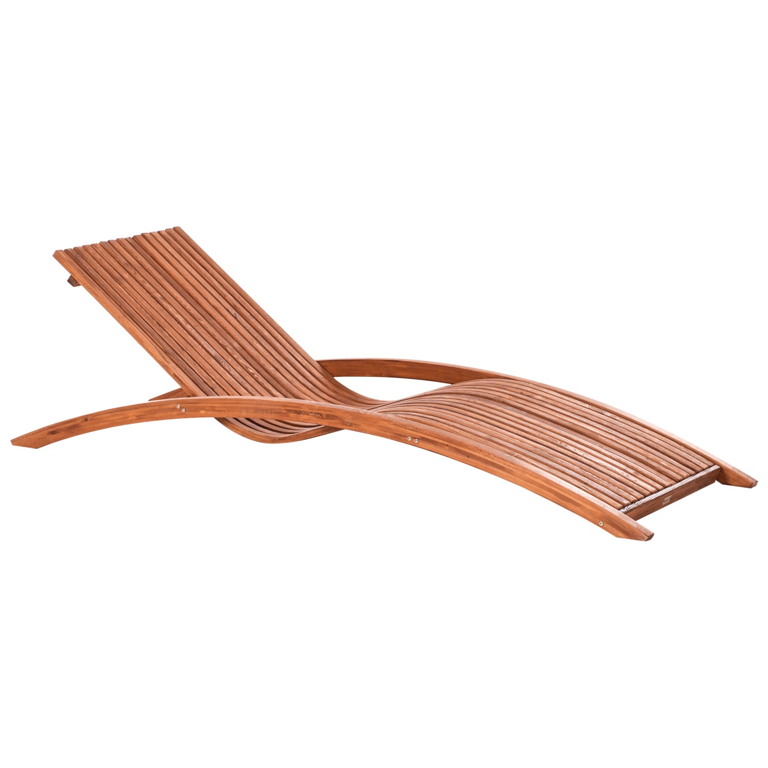 Beliani Gartenliege Braun 195x70x55