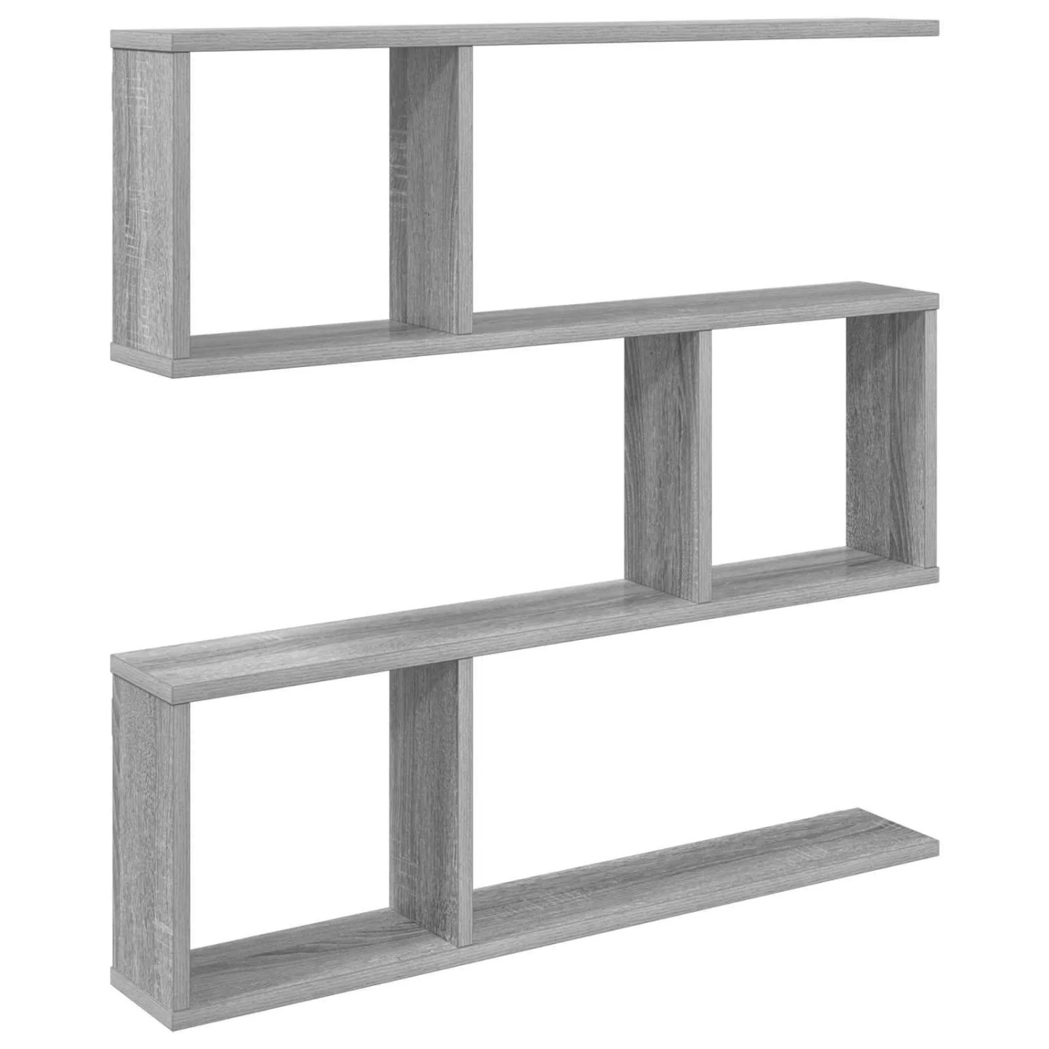 vidaXL Wandregal Sonoma-Grau 80 x 12 x 79,5 cm Holzwerkstoff 8012281