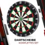 Lion Home Dartscheibe Set, 45 cm Sisal mit 6 Pfeilen und Anspitzer.