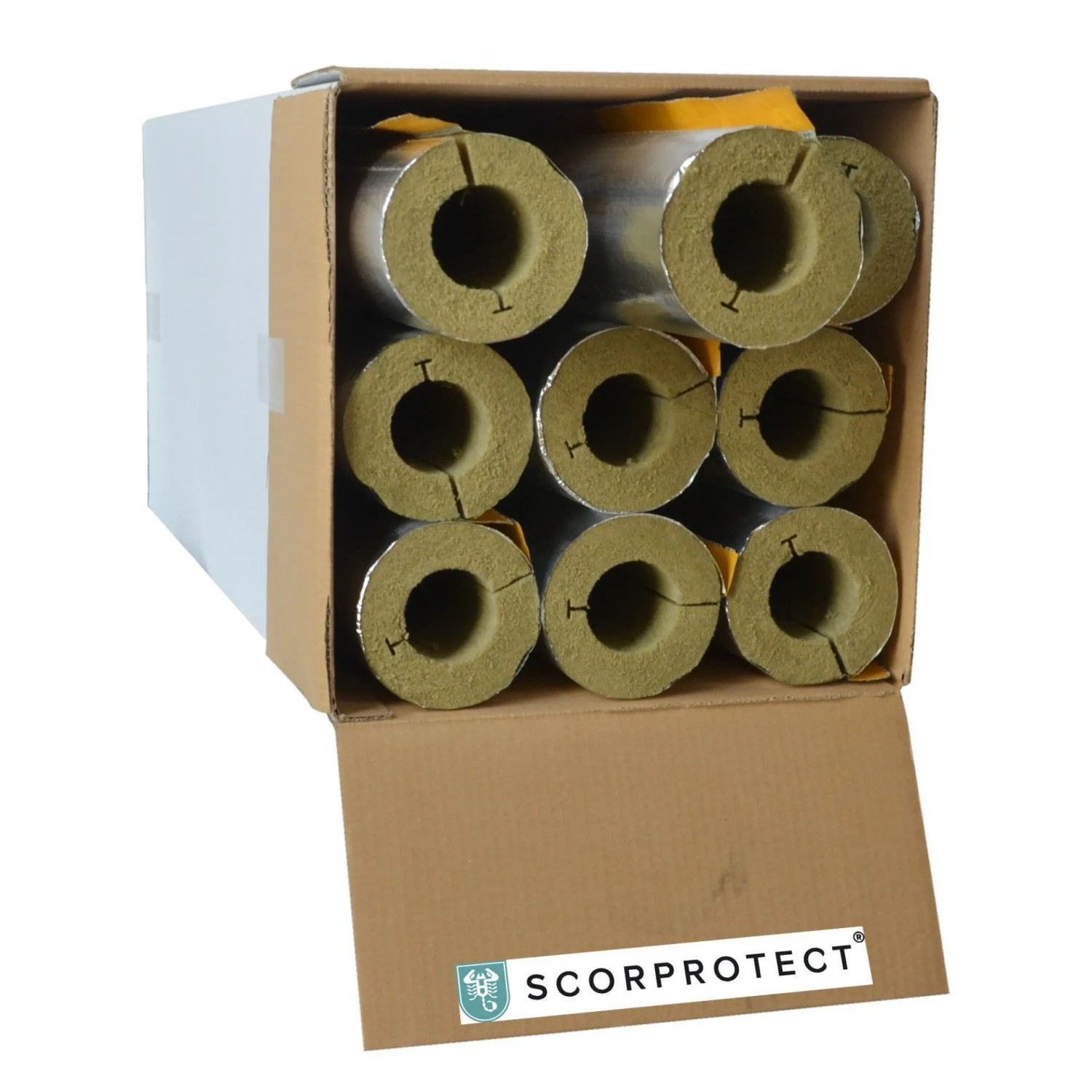 Scorprotect Karton Rohrisolierung Alu 60 MM X 30 MM