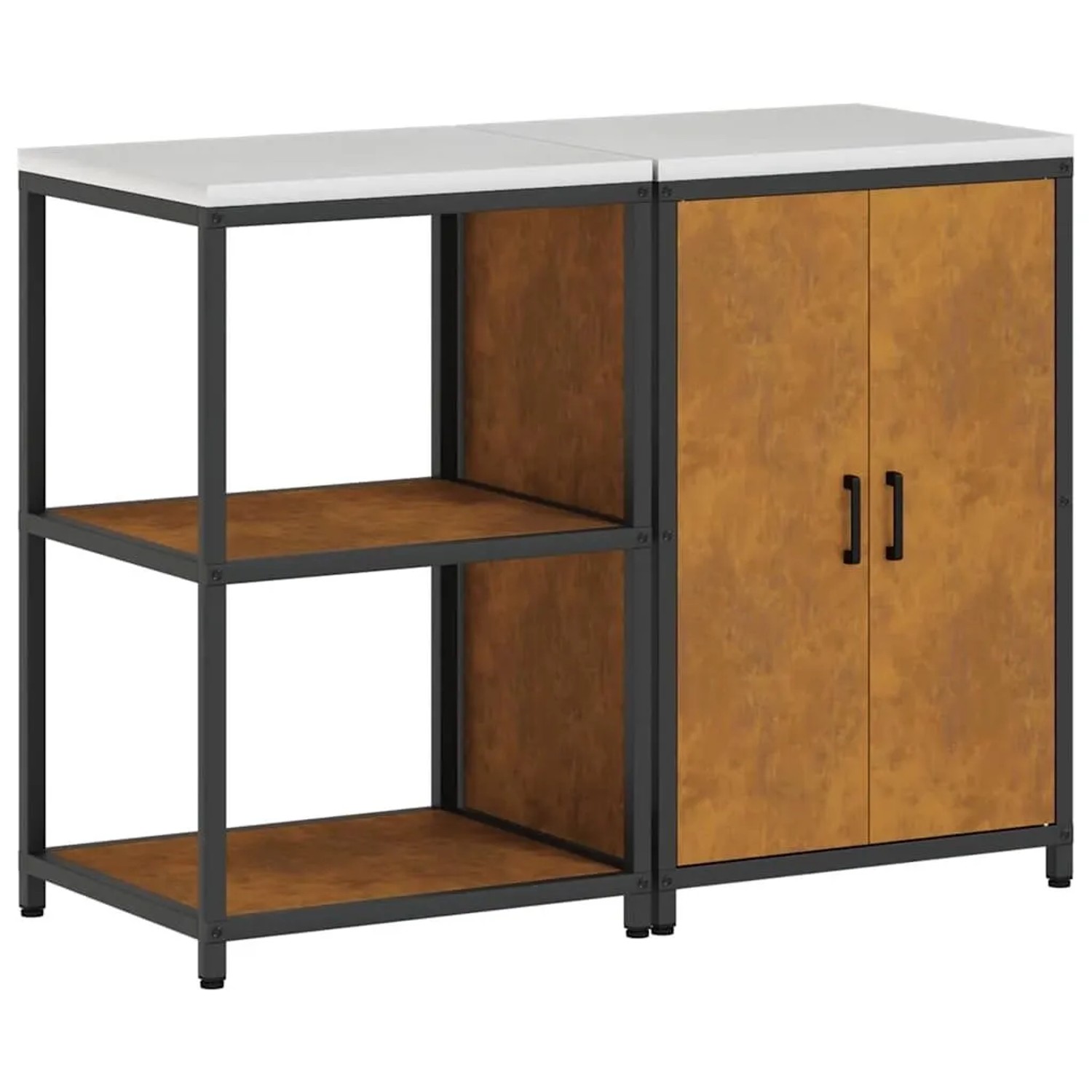 vidaXL Aufbewahrungsset für die Küche 2 Stk Rostig Wetterfeststahl 3392693 günstig online kaufen