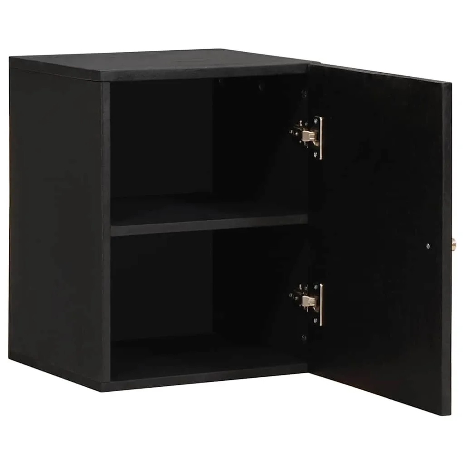 vidaXL Wandschrank mit Tür Schwarz 38 x 33 x 48 cm Massivholz Mango 4018828 günstig online kaufen