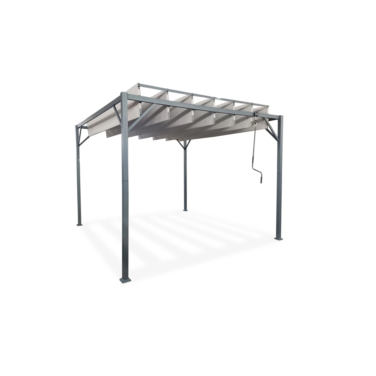 Cazeboo Lamellendach Bahia 300S300 Freistehend Beige günstig online kaufen