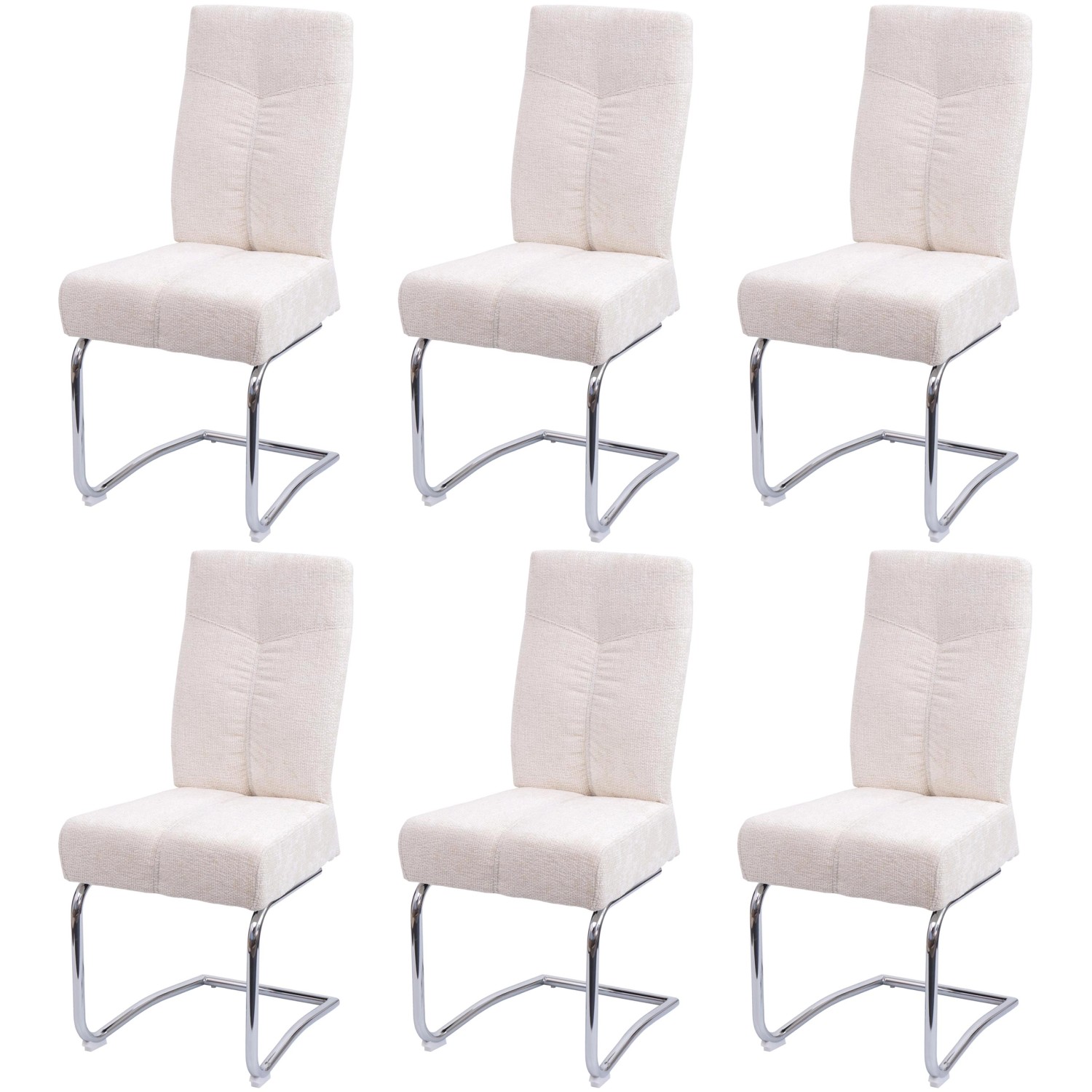 CHEFGASTRO Esszimmerstuhl 6er-Set Gepolstert 105x46x60cm Sitzhöhe 53cm Meta günstig online kaufen