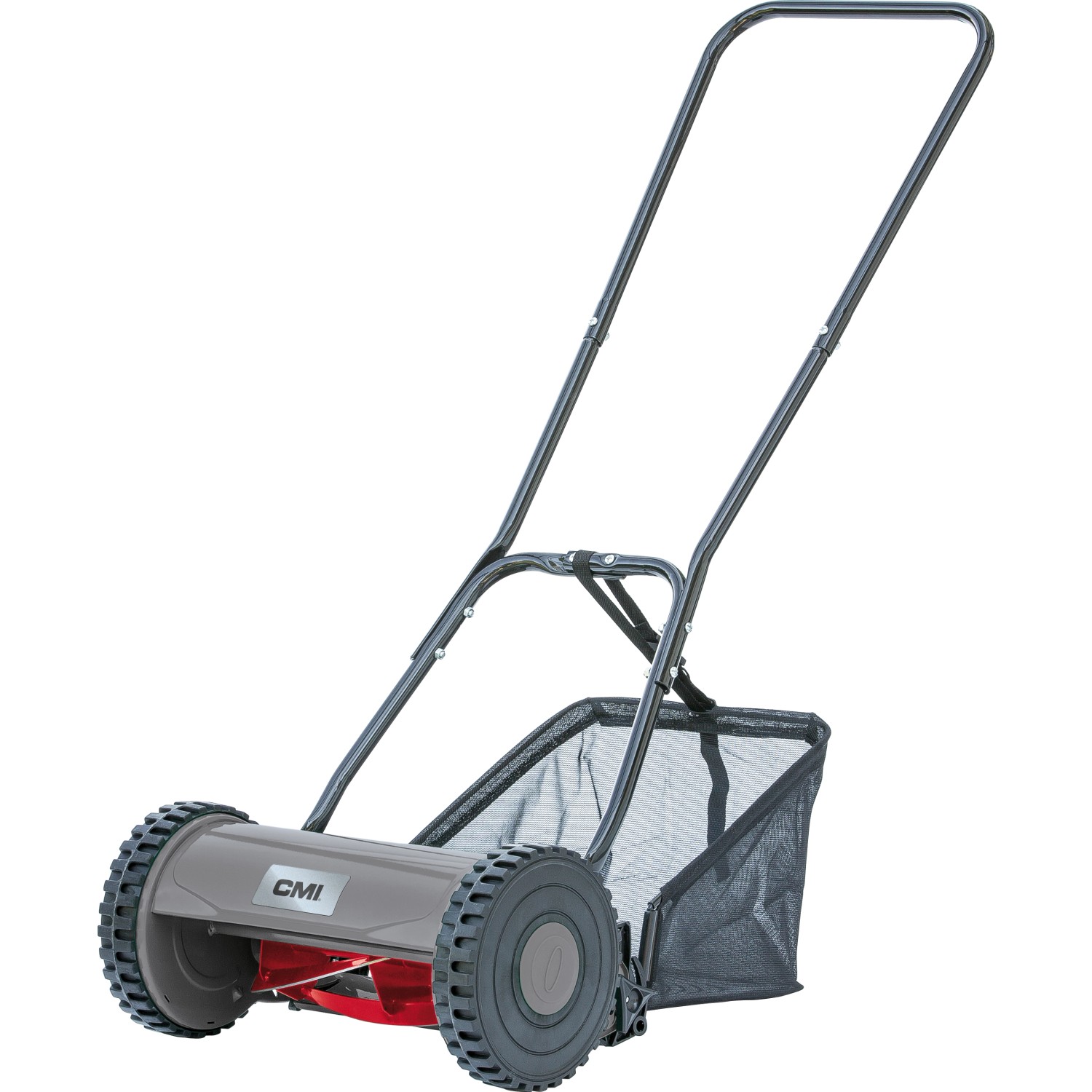 CMI Spindelrasenmäher C-HS-30 mit Fangkorb, Handrasenmäher für kleine Gärten.