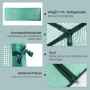 Details des WOLTU Anlehngewächshauses: PE-Plane, Verbinder, Gurt und Reißverschluss.