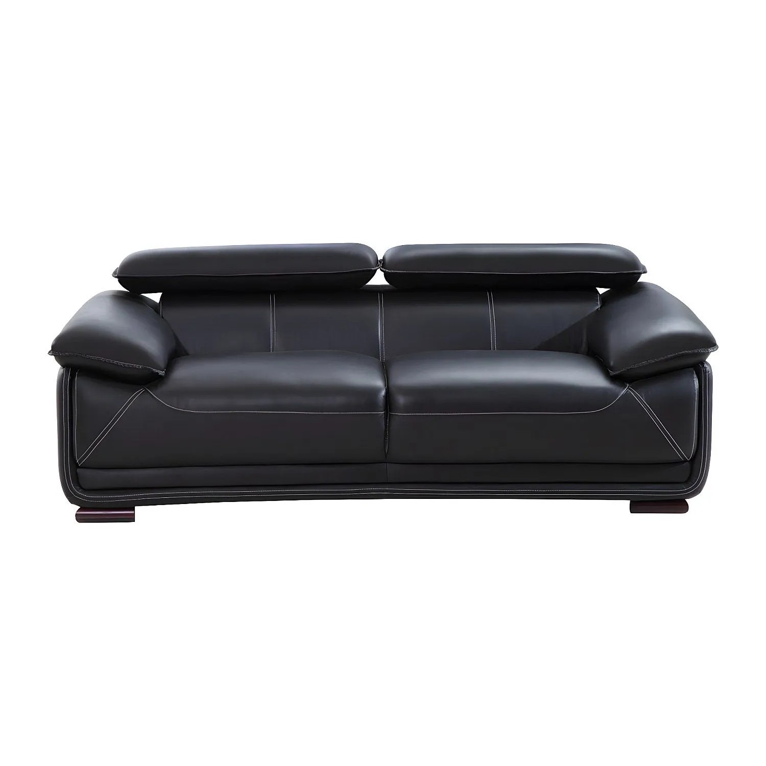 Vente-unique Sofa Ohne Schlafmöglichkeit Macelo Schwarz 204 cm