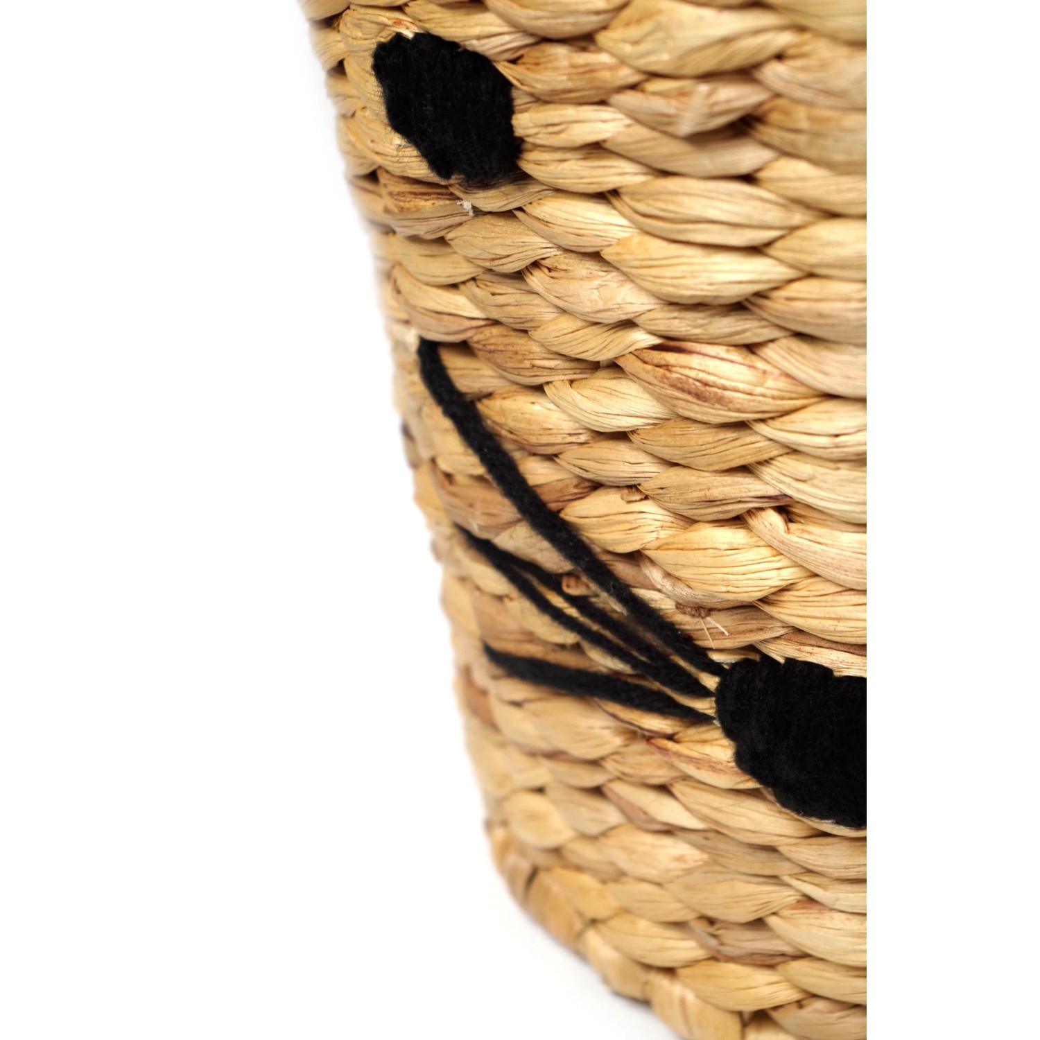 Kobolo Aufbewahrungskorb Korb CAT Wasserhyazinthe Motiv Katze_6