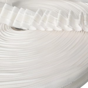 Bestlivings Gardinenband Bleistiftband, 25mm breit, 10m Rolle, weiß, für Fenstervorhänge.