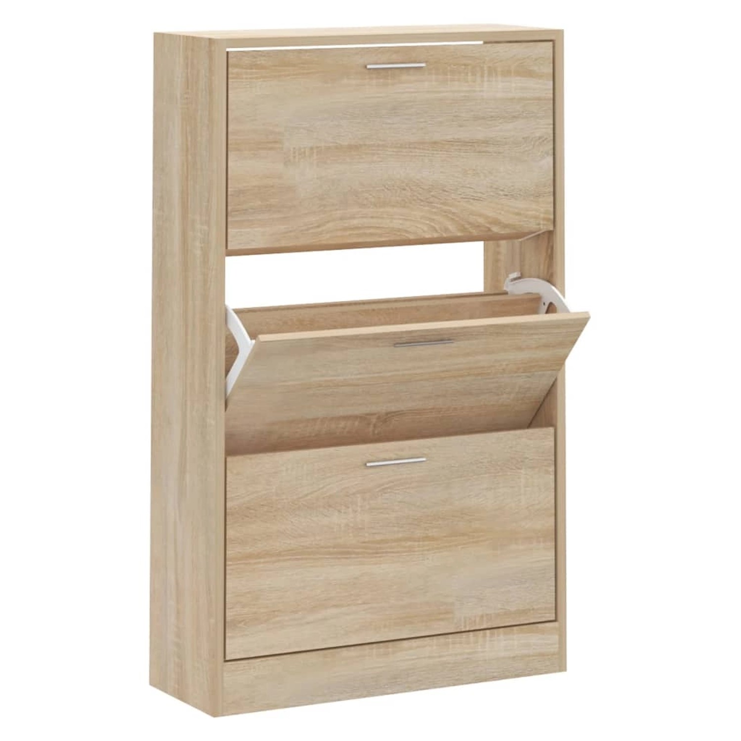 vidaXL Schuhschrank Sonoma-Eiche 63x24x103 cm Holzwerkstoff 342551 günstig online kaufen