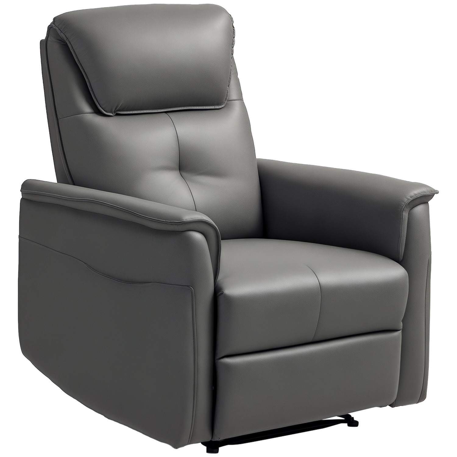 HOMCOM Relaxsessel Mikrofasertuch Hellgrau 84L x 89B x 105H cm günstig online kaufen