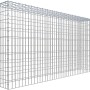 Gabiona Anbaukorb Typ 3, 100x200x30 cm, Maschenweite 5x10 cm, aus verzinktem Drahtgitter.