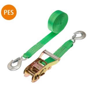 Conacord Spanngurt Pro PES Ratsche 2 Haken 35 mm Länge 8 m Grün 2-teilig