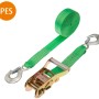Conacord Spanngurt Pro PES Ratsche 2 Haken 35 mm Länge 8 m Grün 2-teilig
