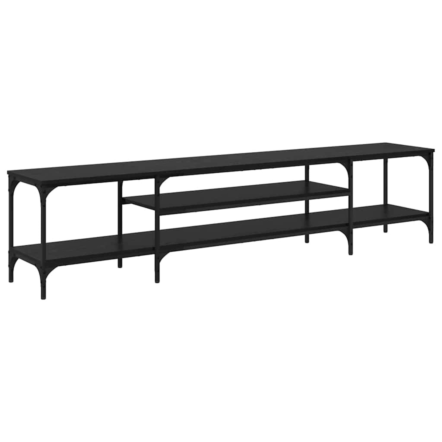 vidaXL TV-Schrank Schwarz Eichen-Optik 201 x 35 x 45 cm 881309 günstig online kaufen