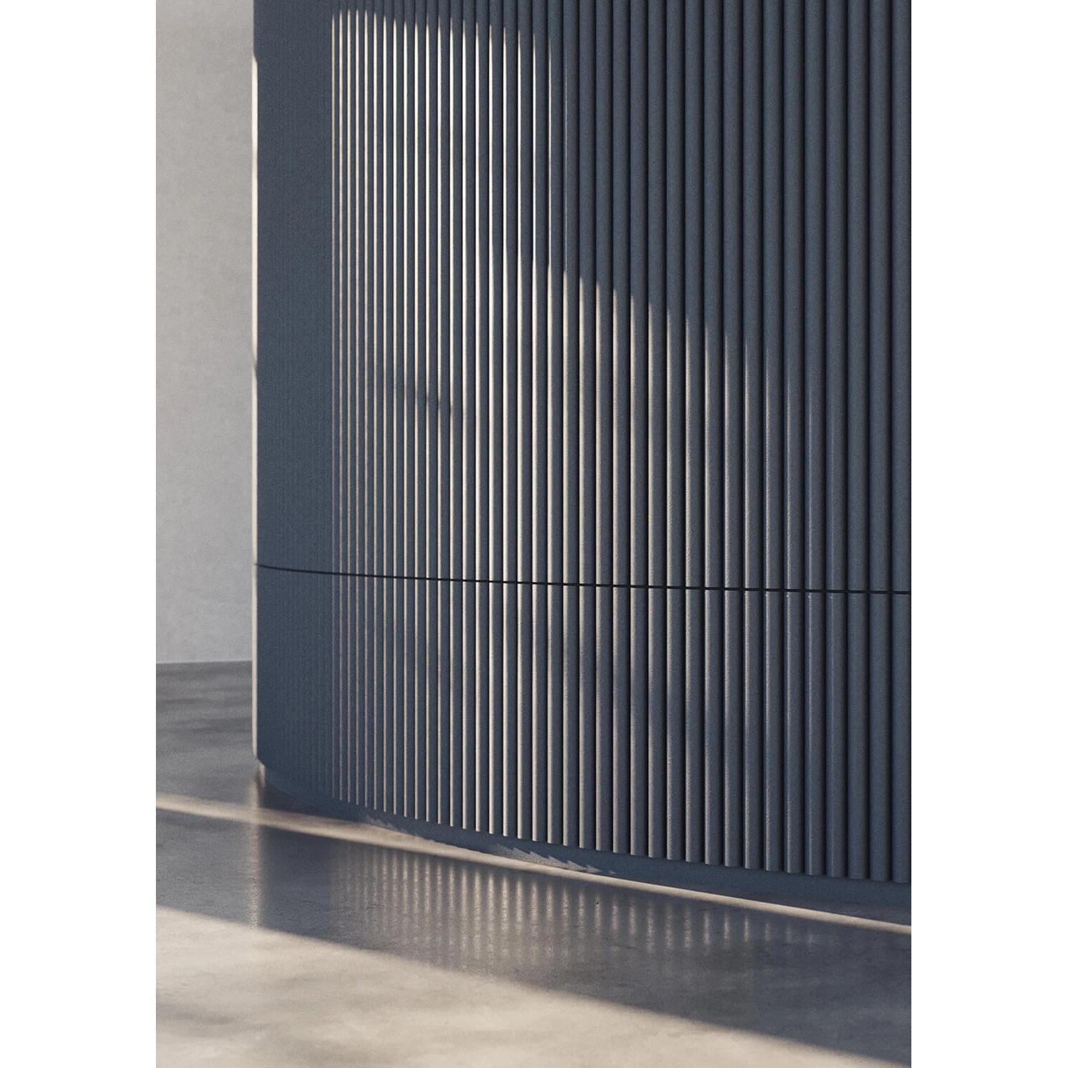 NOEL & MARQUET CANELÉ XL 3D Wandpaneel, weiß, gerillte Struktur, Akustikpaneel.