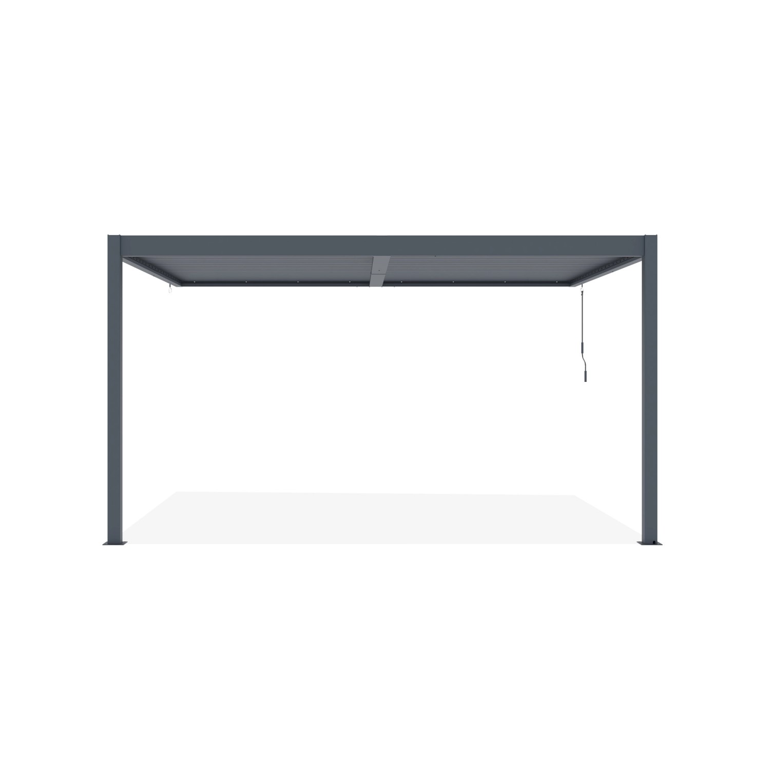 Cazeboo Piana 4X3M Graue Bioklimatische Anlehnpergola Aus Aluminium günstig online kaufen