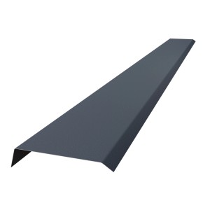 Anthrazitgraue Smart Kappleiste aus Stahl, 1,5x5,5x100 cm, für Dachbleche.