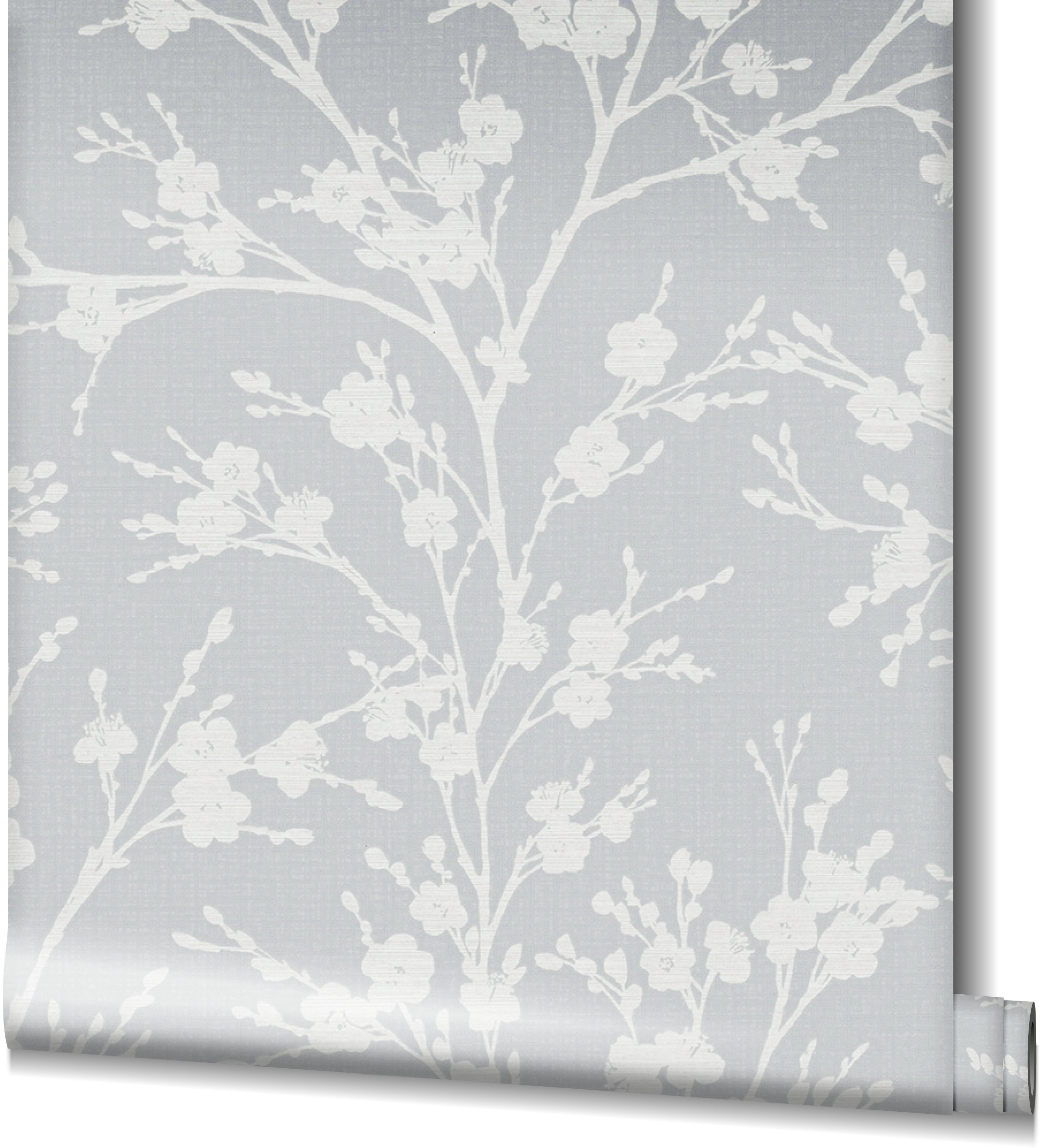 Marburg Vliestapete Ivy Nov Floral Grau-Weiß FSC® kaufen bei OBI
