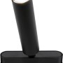 Schwarzer LED-Spot für Schienensysteme, Modell Tube von Brilliant, 14,5x11,5x3,1 cm.