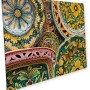 Bunte Myspotti Mini-Spritzschutzplatte Ceramica mit floralem Dekor für die Küche.