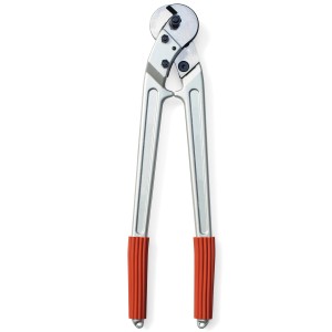 Seilflechter Drahtseilschere Typ C 12, 50cm lang, mit roten Griffen für Boot-Zubehör.