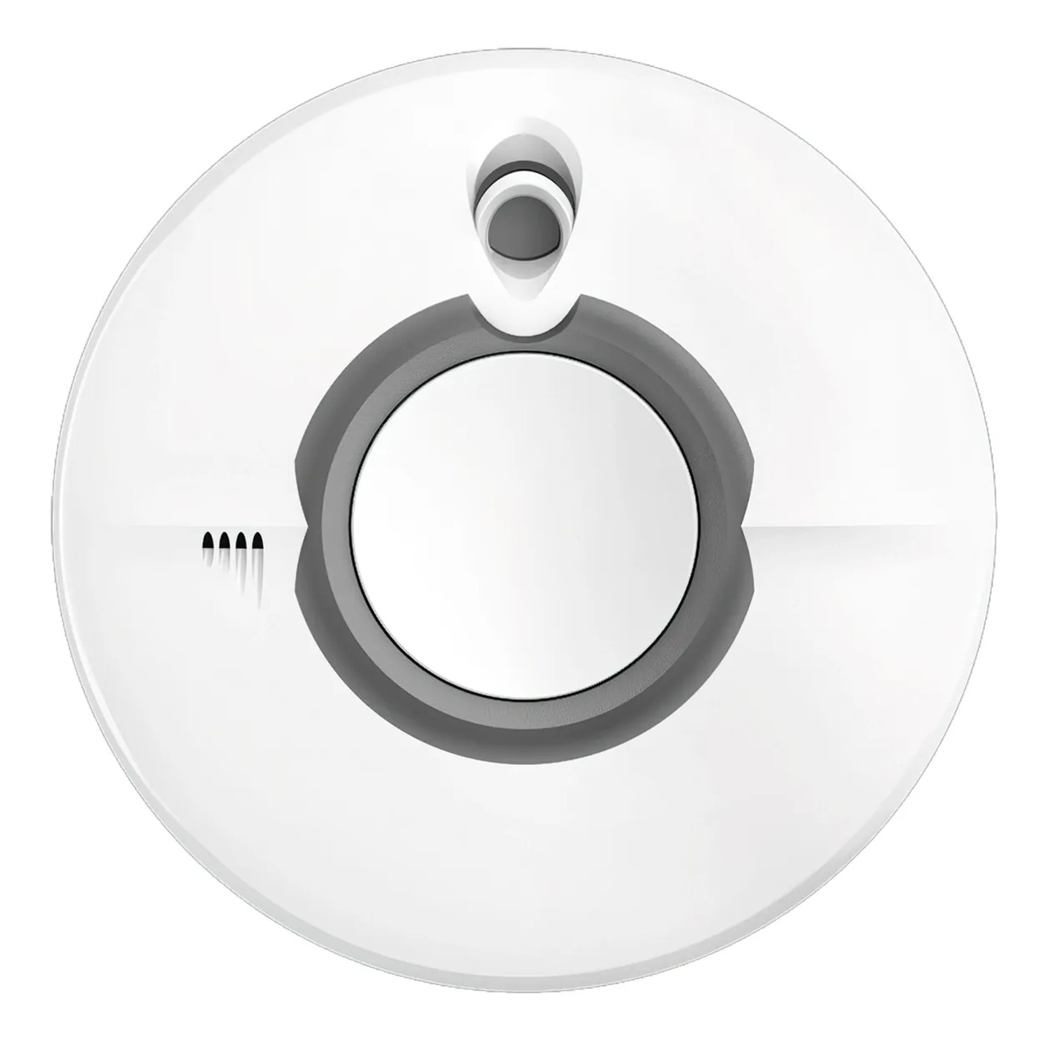 Weißer, kabelloser Yale Rauchsensor Smart Alarm für Alarmanlagen.