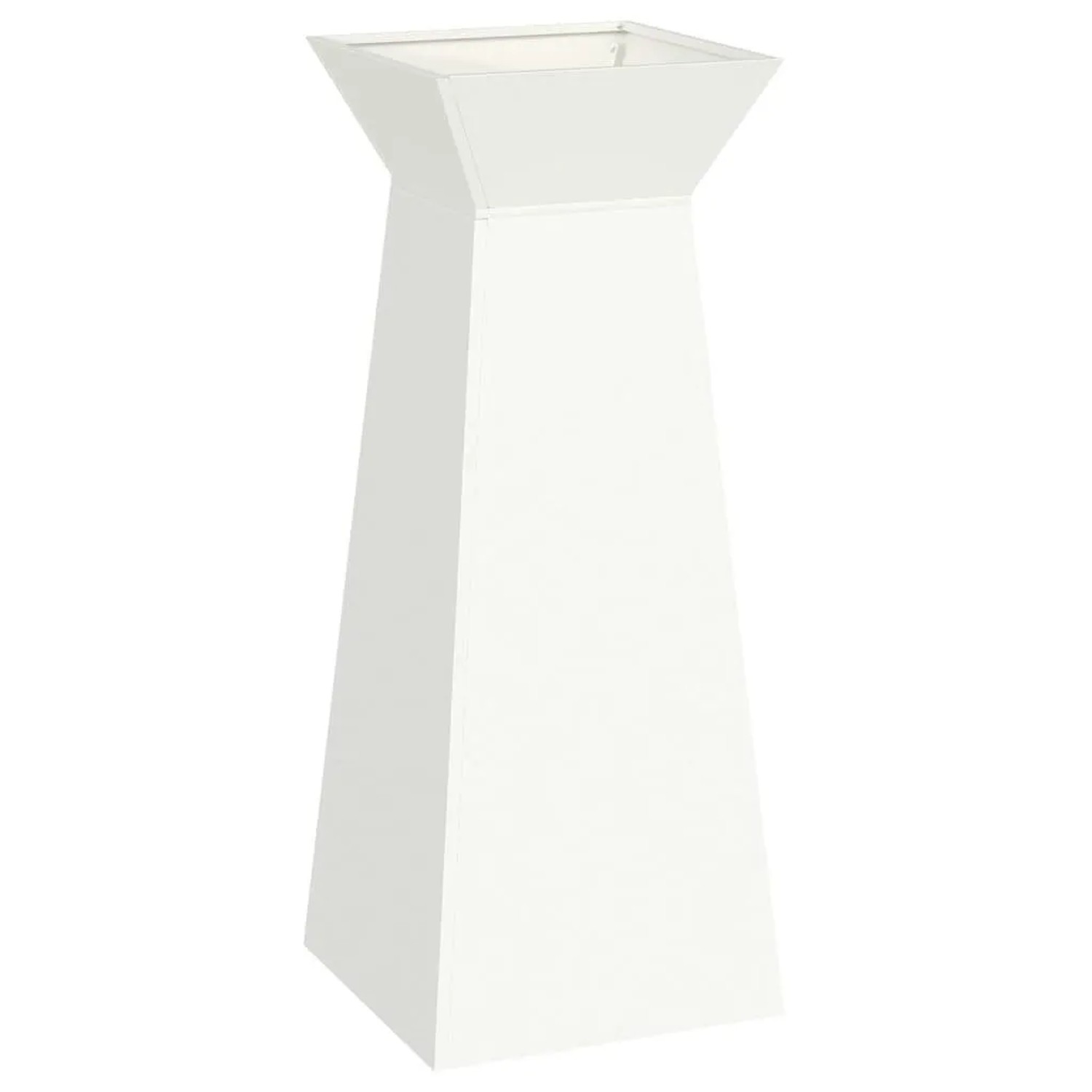 vidaXL Säulen Pflanzer Weiß 40 x 40 x 100 cm 873854