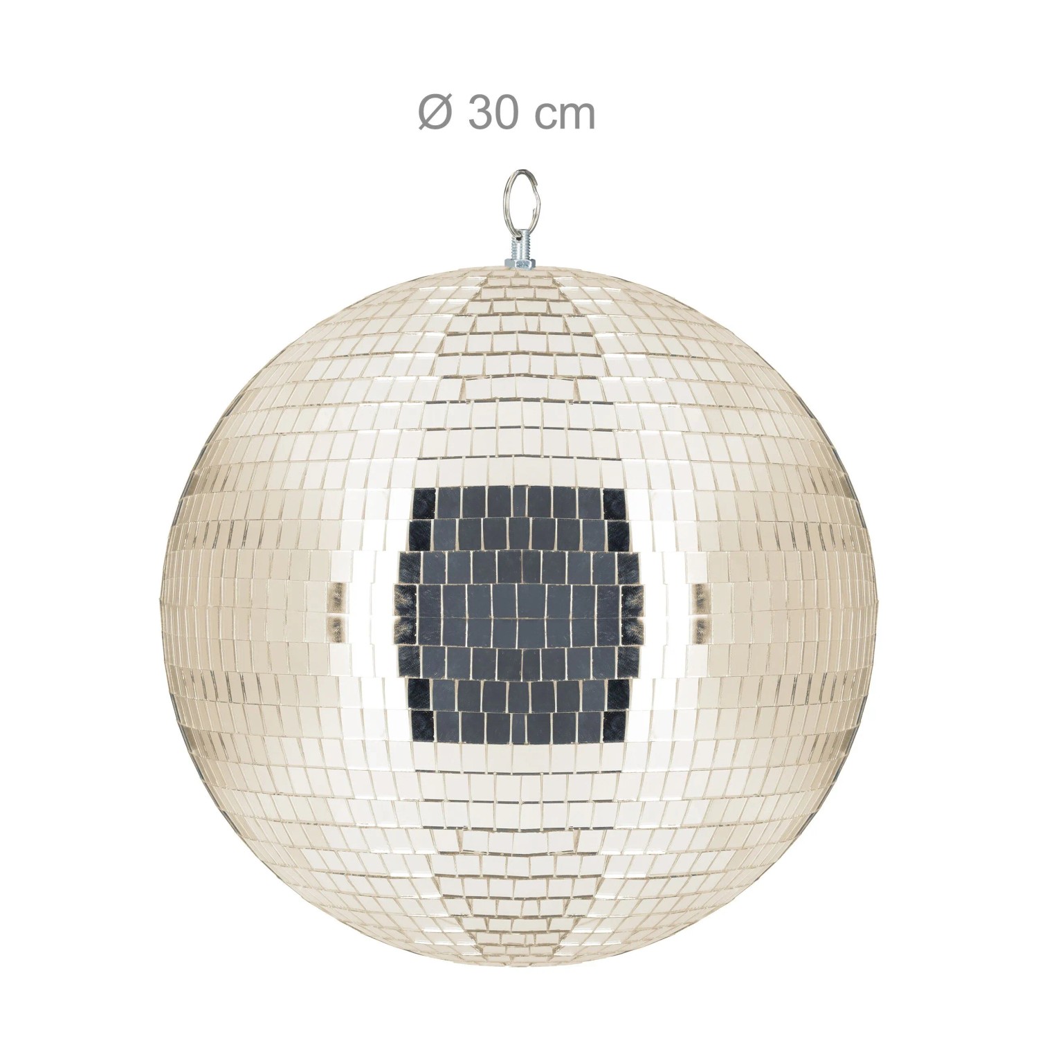 Relaxdays Discokugel Schaumstoff Glas Champagner Aufhängbar Ø 30 cm 1,2 kg_4