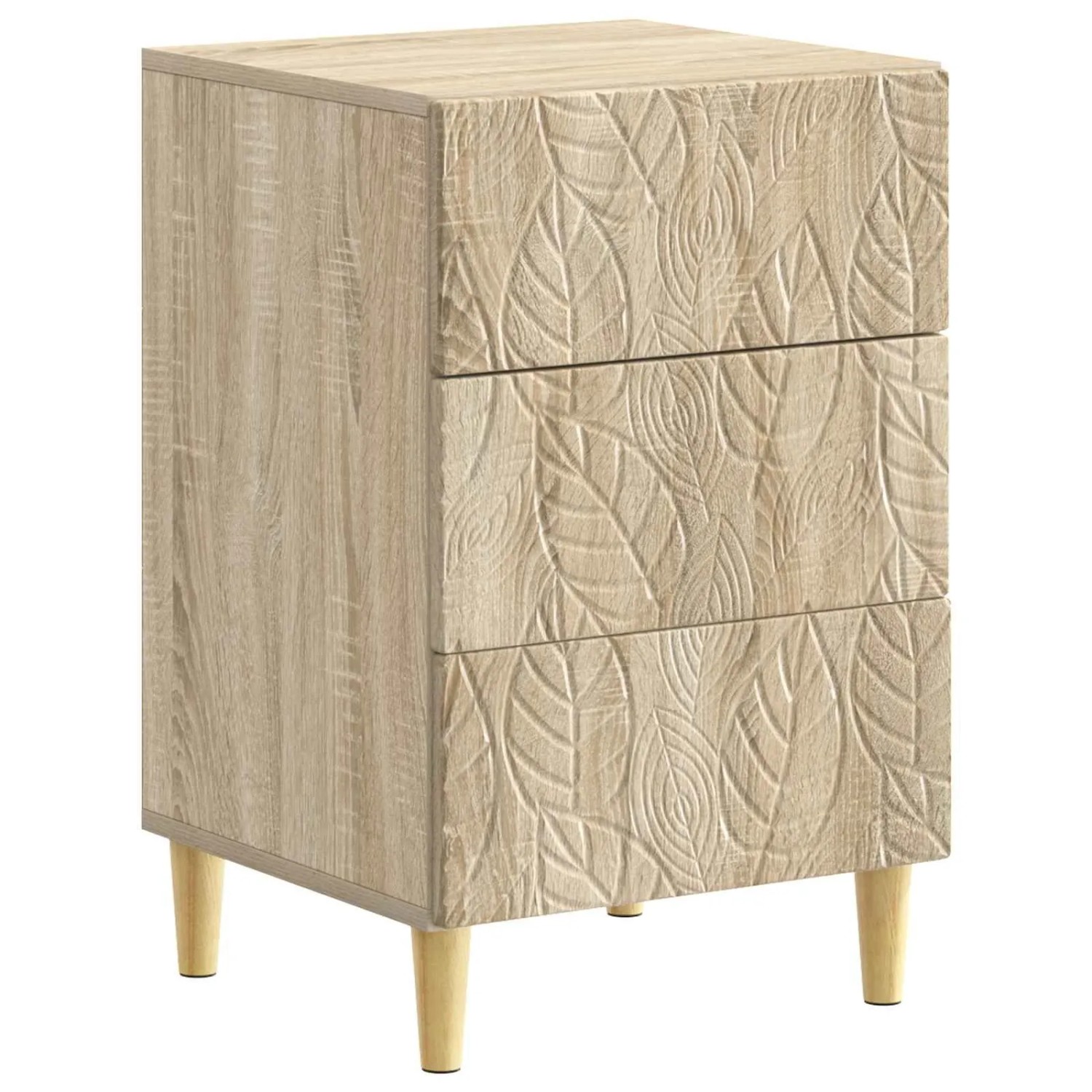 vidaXL Nachttisch Sonoma-Eiche 43 x 39,5 x 66,5 cm Holzwerkstoff 895017