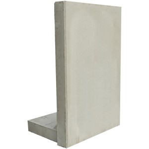 Grauer EHL Stützwinkel L-Stein, 50x180 cm, zur Abstützung von Hängen und für den Gartenbau.