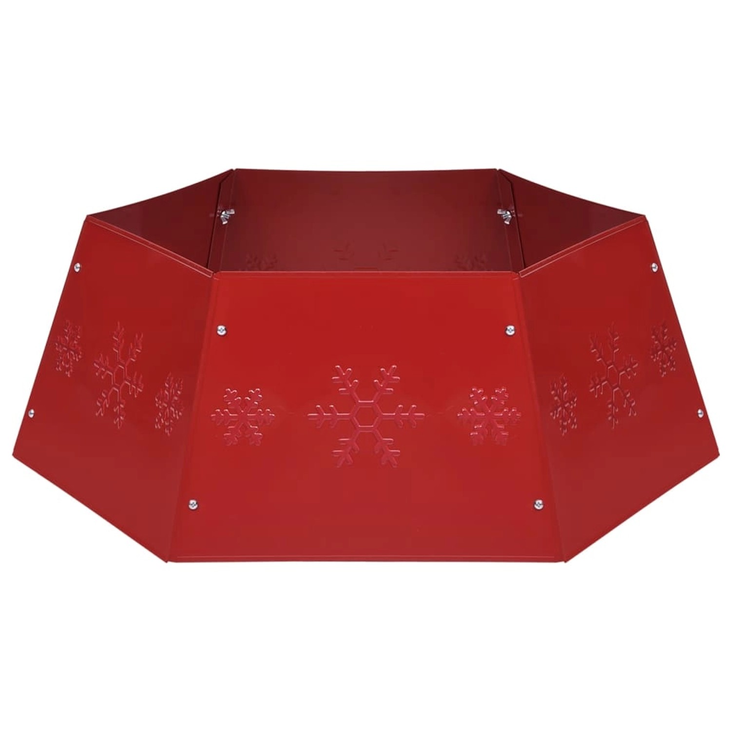 vidaXL Weihnachtsbaumrock Rot Ø68x25 cm