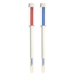 Westland Gießanzeiger, 16 cm, weiß. Zeigt rot (gießen) oder blau (feucht) an.