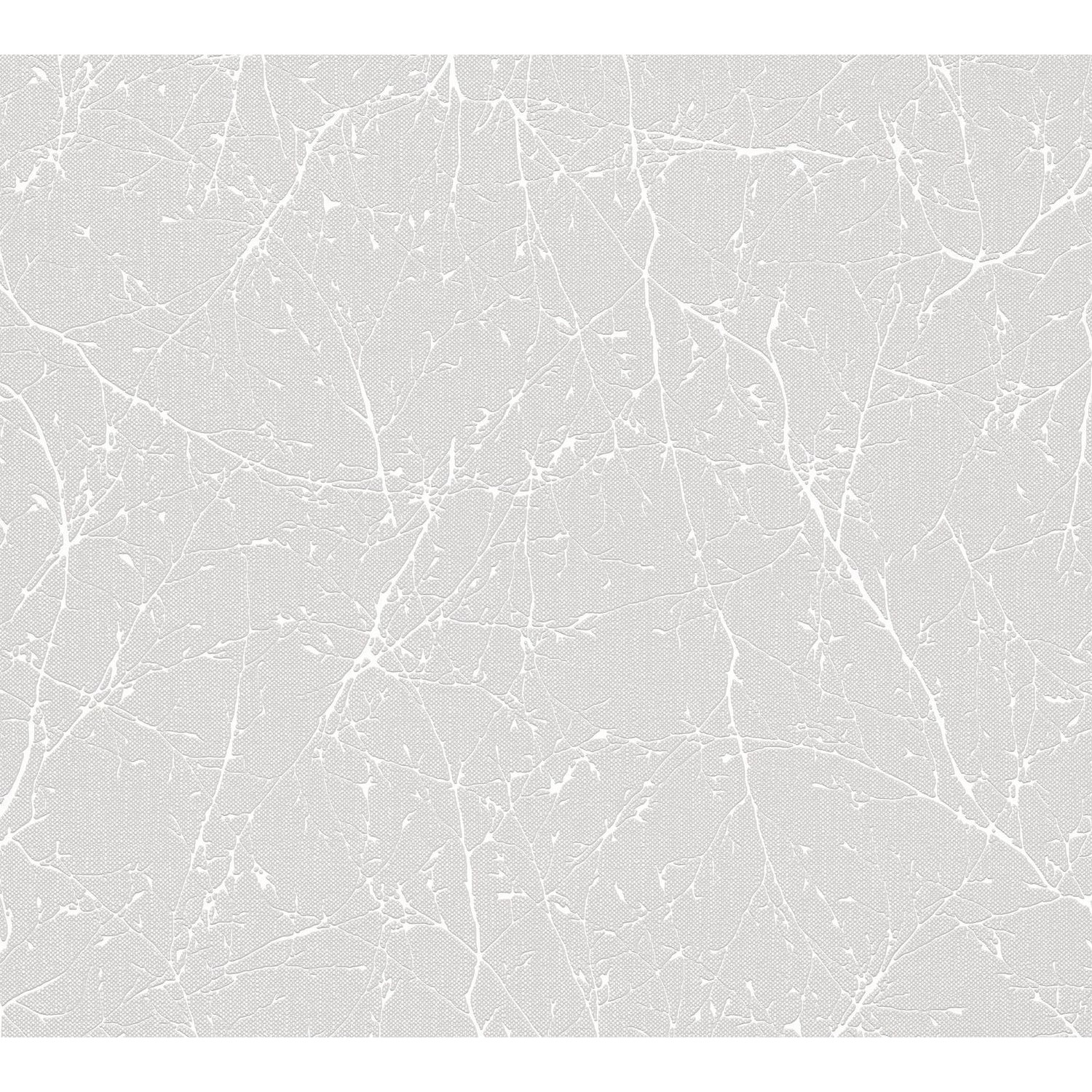 PROFHOME 305071-GU Tapete Floral metallische Akzente Weiß Grau Silber 0,53 günstig online kaufen