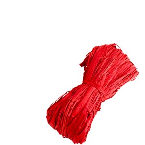 Roter OBI Naturbast, 50g Packung für Deko- und Bastelarbeiten.