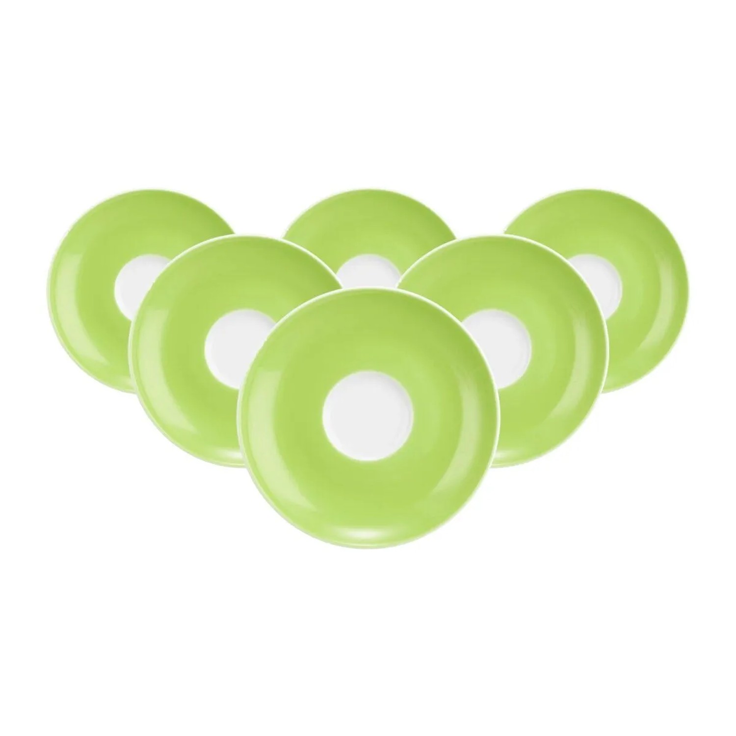 Seltmann Weiden Liberty Pure Colors Espressountertasse 12 cm 6er Set Lime Green