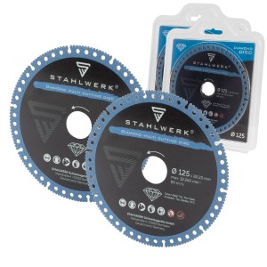STAHLWERK Diamant Multi Trennscheibe 2er Set für Stahl, Porzellan, Marmor, PVC.