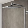 Hansgrohe Crometta E 240 Duschsystem mit Thermostat, Weiß-Chrom, Kopfbrause