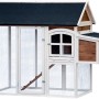 XL Hühnerstall mit Freigehege aus FSC®-Holz, 180x90x145 cm. Ideal für Hühner oder Kleintiere.
