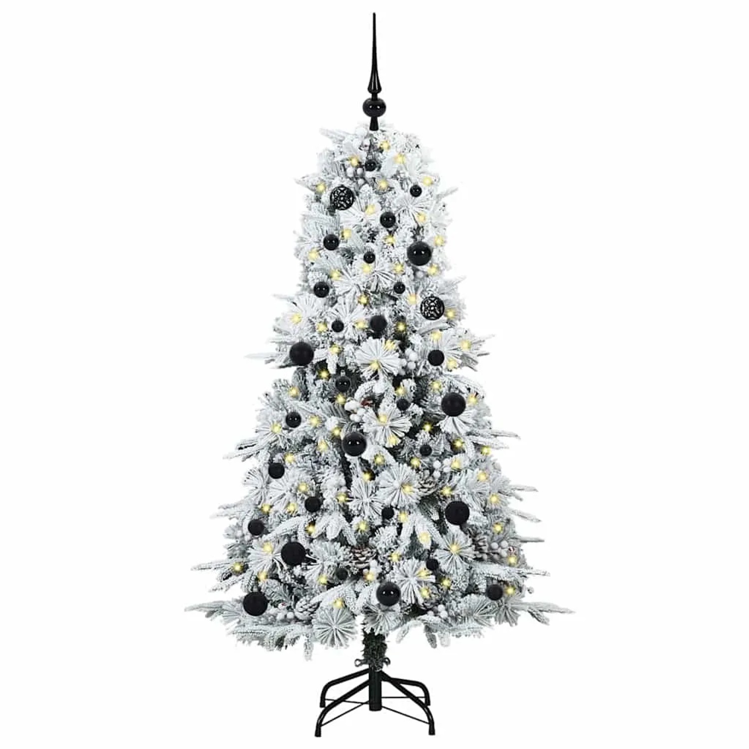 vidaXL Künstlicher Klappbarer Weihnachtsbaum Grün 150 cm PE und PVC 3397472